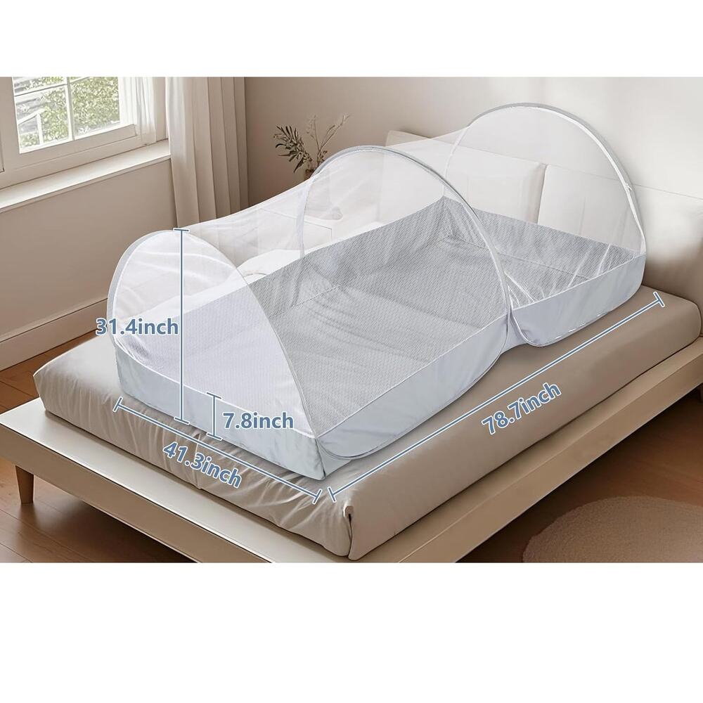 Pop Up Mosquito Net Bed Tent Portable Travel Netting Camping Baby Adult